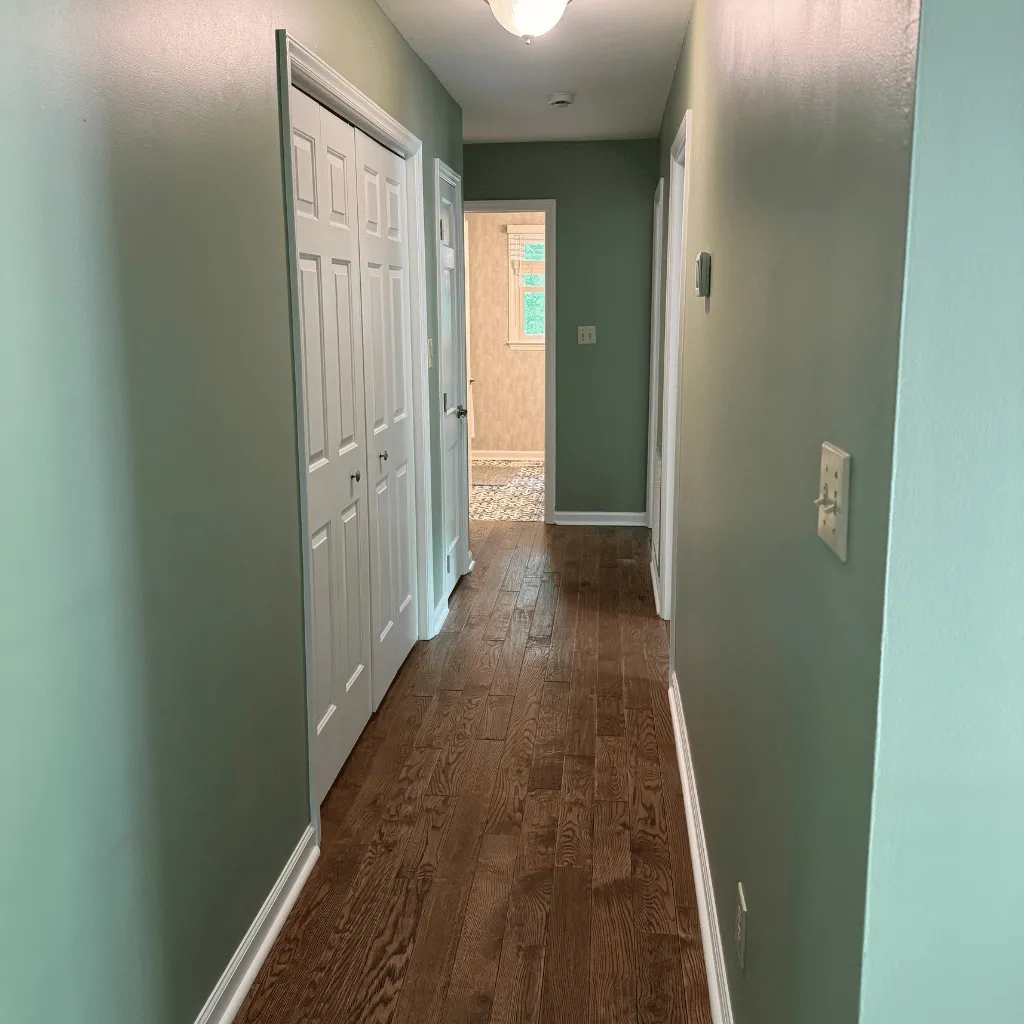 Clean hallway and walls